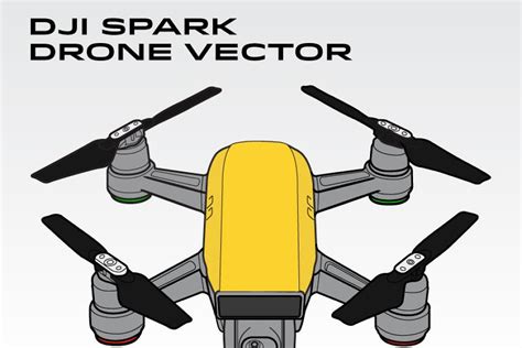 Mavic Pro Vector Drone Pre Designed Illustrator Graphics Creative