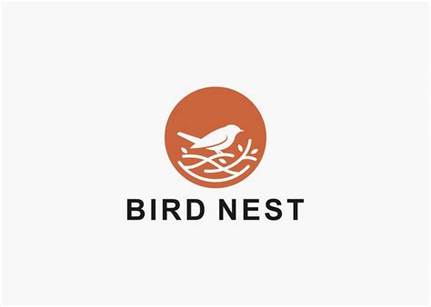 Premium Vector Bird Nest Logo Design Vector Silhouette Illustration