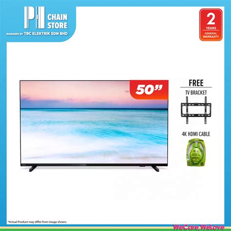 Philips 50put6604 68 50 4k Uhd Led Smart Tv Courier Service Shopee Malaysia