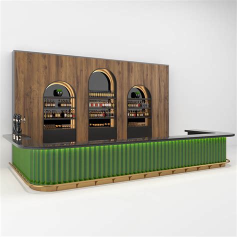 5m By 2m Luxury Restaurant Bar Counter Wine Bar Counter Design With