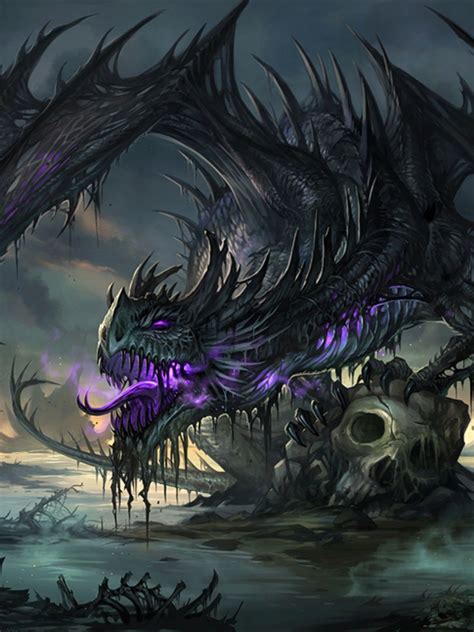Black Dragon Sandara Mythical Creatures Art Dragon Artwork Fantasy Dragon