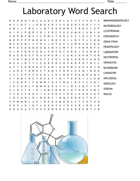 Laboratory Word Search Wordmint Word Search Printable