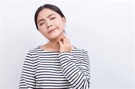 Woman Scratching Her Neck Stock Photo Download Image Now Scratching