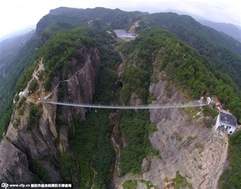 Chinas First All Glass Suspension Bridge Opens In Hunan Archdaily