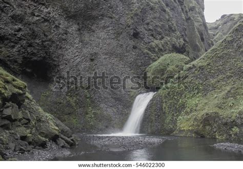 Small Waterfall Pakgil Iceland Europe Stock Photo 546022300 Shutterstock