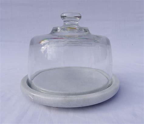 Glass Dome With Marble Base