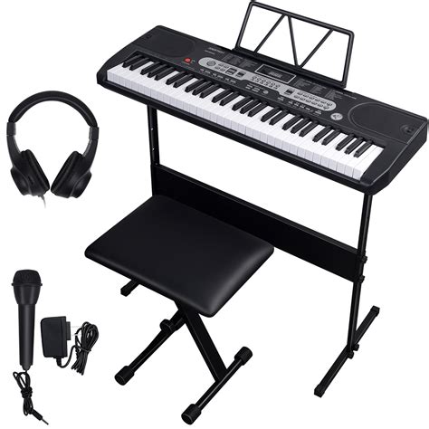 【けまで】 Digital 49 Keys Portable Electric Piano w/ Drum Pad， Recording