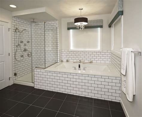 Choosing bathroom tile can be stressful because tile plays a starring role in your bathroom. White Subway Tile Bathroom Ideas Fresh subway tile ...