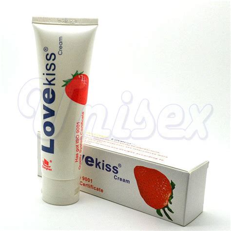 Love Kiss Strawberry Cream100ml Edible Lubricant