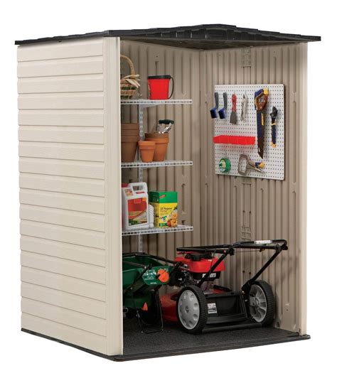 Rubbermaid Medium 106 Cubic Ft Gardening Vertical Outdoor Storage Shed