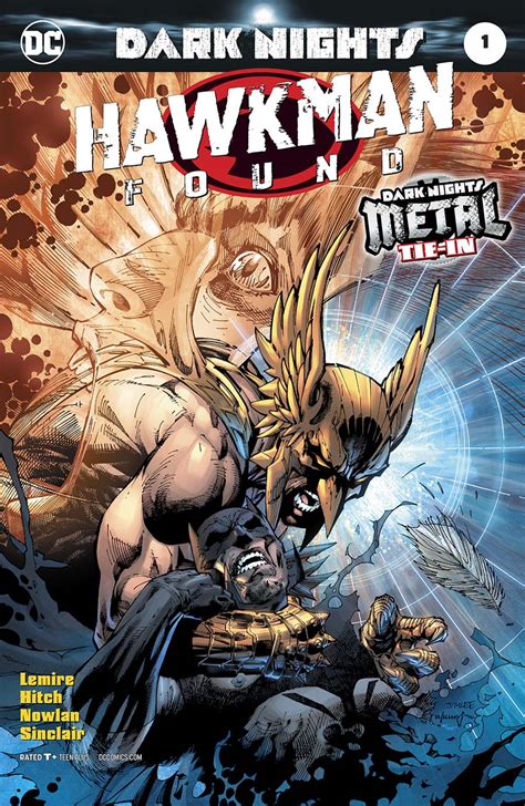 Hawkman Found 1 Cover B Variant Jim Lee And Scott Williams Cover Dark