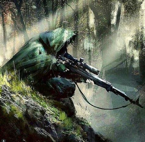 Sniper With Epic Cloak Concept Art Post Apocalyptic Art Sniper Art