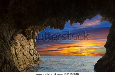 General View Grottos Mediterranean Coast Summer Stock Photo Edit Now