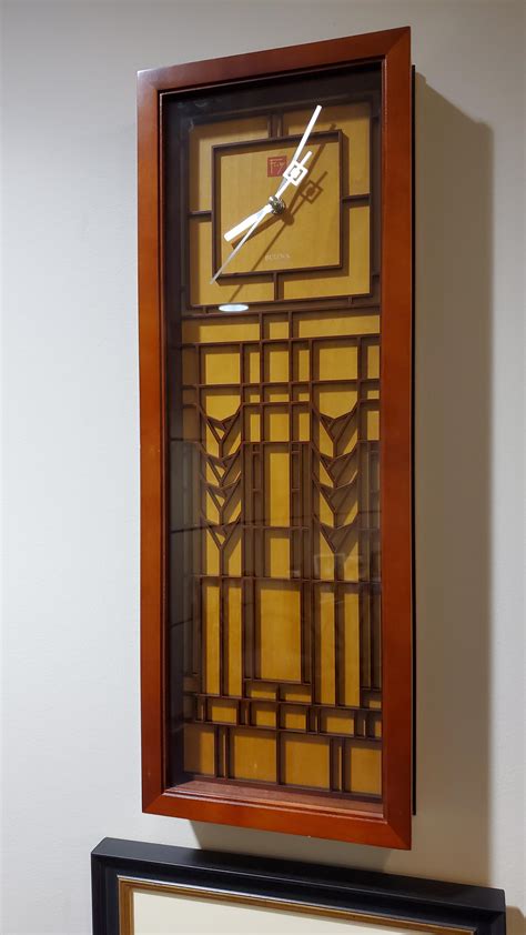 Frank Lloyd Wright Bulova Wall Clock Artdeco