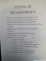 Pictures of Postal Office Requirements
