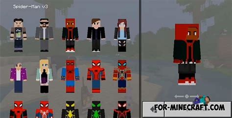Spider Man Hd Skin Pack For Minecraft Pe