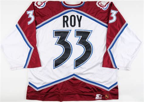 Colorado avalanche 92 gabriel landeskog home jersey [colorado. 1997-98 Patrick Roy Colorado Avalanche Game Worn Jersey ...