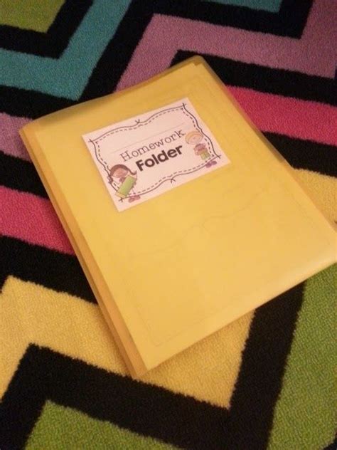 Homework Folders For Primary Students Elementary Nest First Grade
