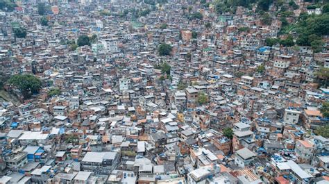 Premium Photo Aerial View Of Favela Da Rocinha Biggest Slum In