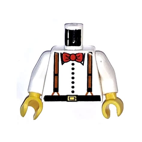 Lego Dr Charles Lightning Torso With White Arms And Yellow Hands 973