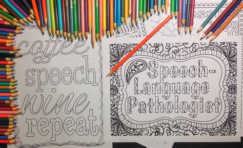 Slp Coloring Pages Freebie From Sublimespeech Speech Pathology