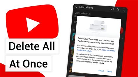 How To Delete All Liked Videos From Youtube At Once Youtube