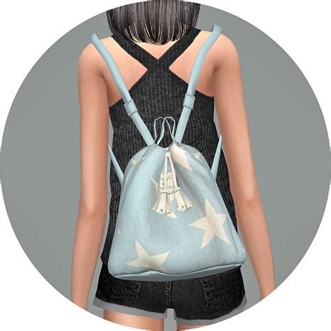 Bucket Backpackv1 Springandsummer버켓 백팩 버전1여자 가방 Sims4 Marigold