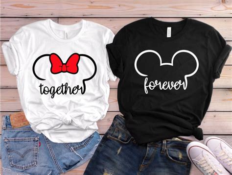Together Forever Disney Honeymoon Shirts Mickey Minnie Mouse Shirts