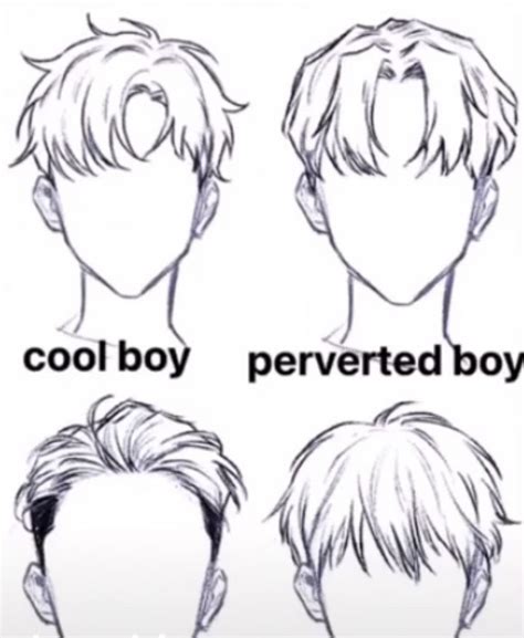 Different Anime Boy Hair Styles Dibujo De Pelo Dibujar Pelo