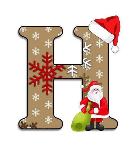 Buchstabe Letter H Christmas Lettering Christmas Alphabet