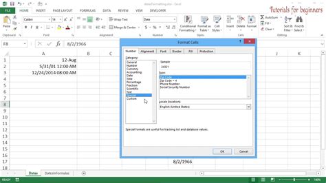 Custom Date Format In Excel YouTube