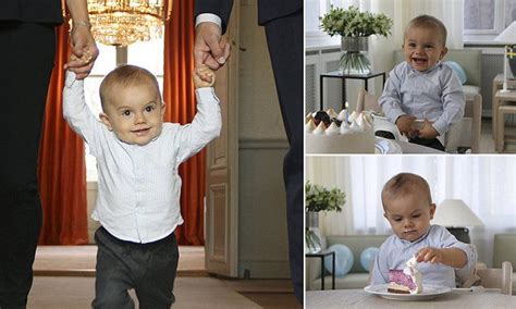 Prince Oscar Of Sweden Stars In First Birthday Shoot First Birthdays Prince Swedish Royals