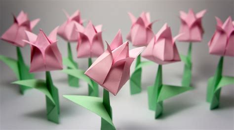 Cara Membuat Origami Bunga Tulip 3 Dimensi Cara Membu