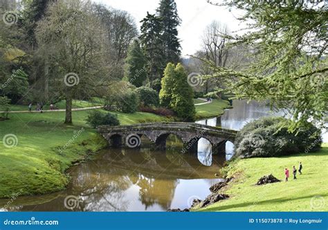 English Country House Garden At Stourhead Editorial Stock Photo Image