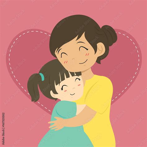 Top Mom And Babe Hugging Cartoon Tariquerahman Net