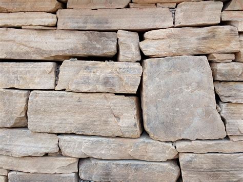 Dry Stack Sandstone Wall Texture Picture Free Photograph Photos