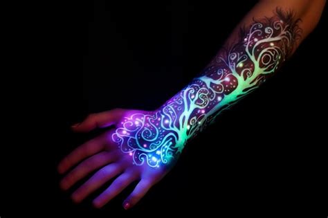 Premium Ai Image Glow In The Dark Tattoo Ideas