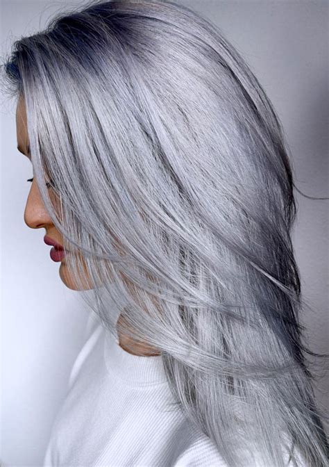 25 Trendy Grey And Silver Hair Colour Ideas For 2021 Metallic Silver