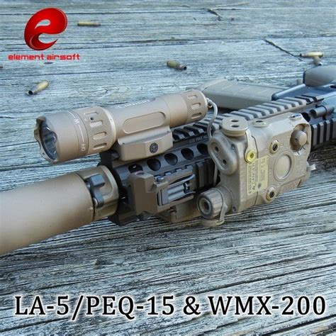 Airsoft Led Light Tactical Kit Includes La 5peq 15 And Wmx200 Flashlight