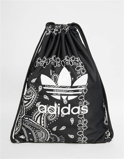 Adidas Adidas Originals Paisley Print Drawstring Backpack At Asos
