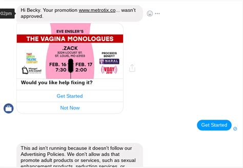 Facebook Rejects Ads Promoting The Vagina Monologues In St Louis