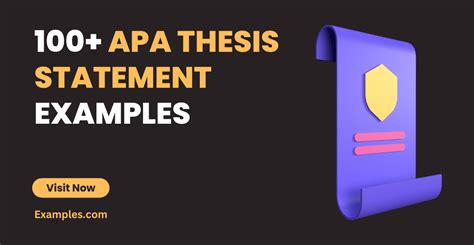 Apa Thesis Statement 99 Examples Pdf Tips
