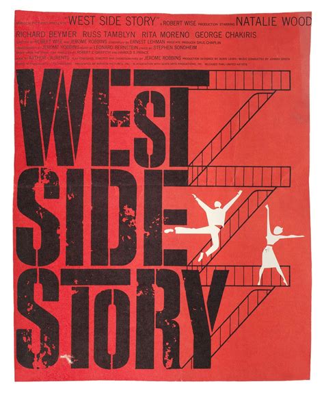 West Side Story 1961 U S Window Card Poster Posteritati Movie Poster Gallery