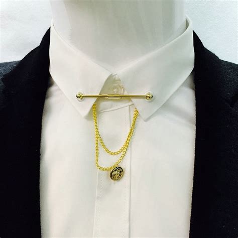 2016 New Collar Pin Hat Tie Clips Men Metal Silver Tone Simple Necktie