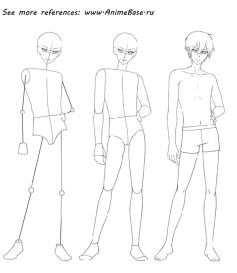 Anime Full Body Reference Male Drawing Base 110 Anime Boy Poses