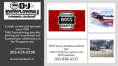 D And J Snow Plowing Commercial Snow Removal Service In Evergreen