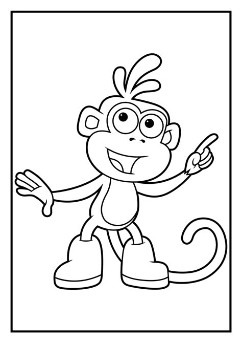 Dora and boots are best friends so of course they celebrate halloween together. Dora and boots coloring pages to download and print for free