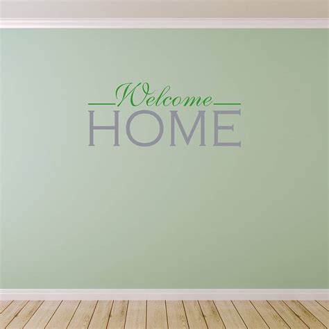 Welcome Home Wall Sticker By Mirrorin