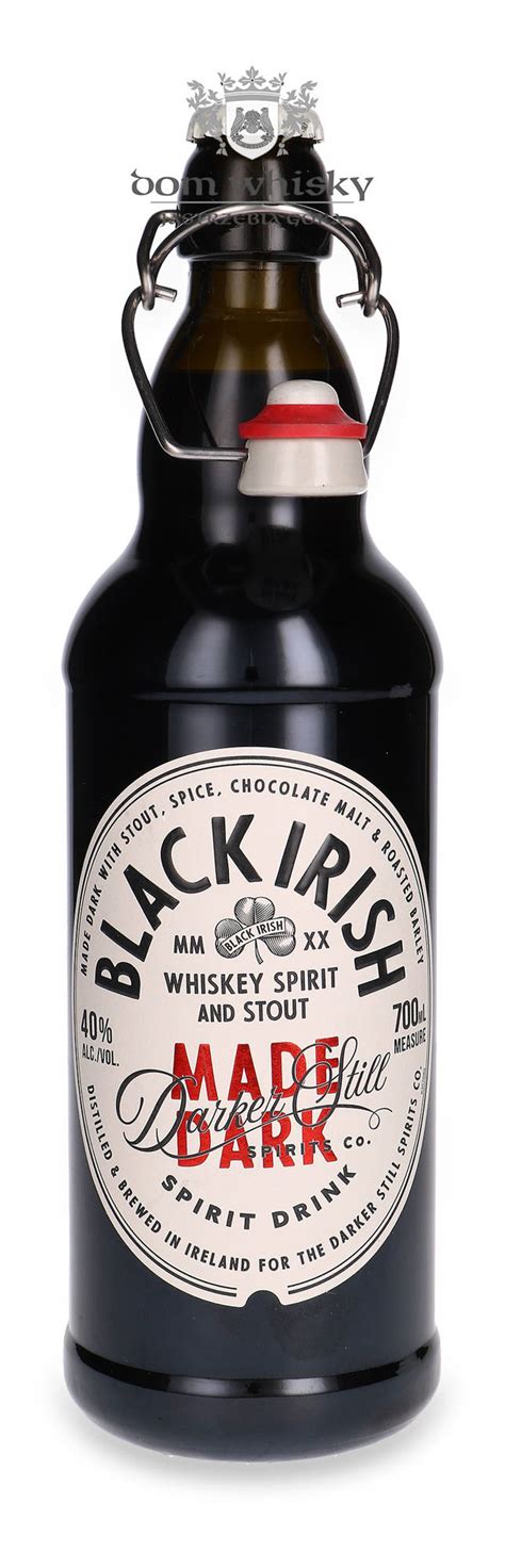 Black Irish Whiskey Spirit And Stout 40 07l Dom Whisky