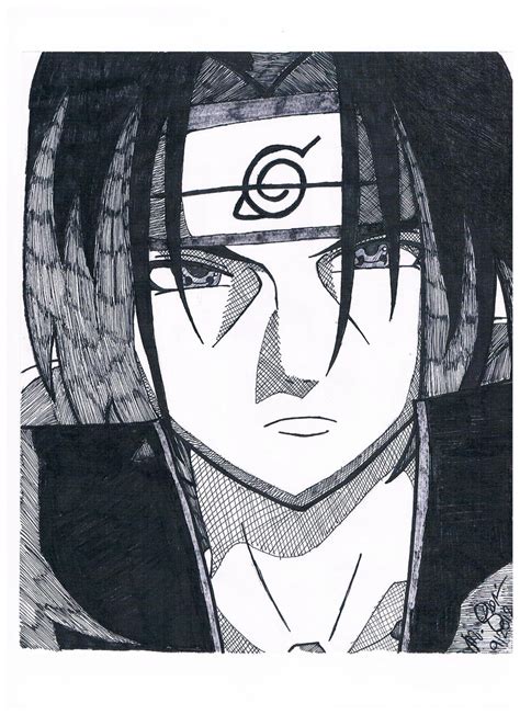 Itachi Uchiha Naruto Drawing By Mitchiegloria On Deviantart